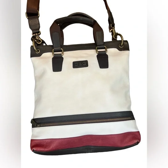 D&G unisex leather top handle tote bag - Picture 4 of 10